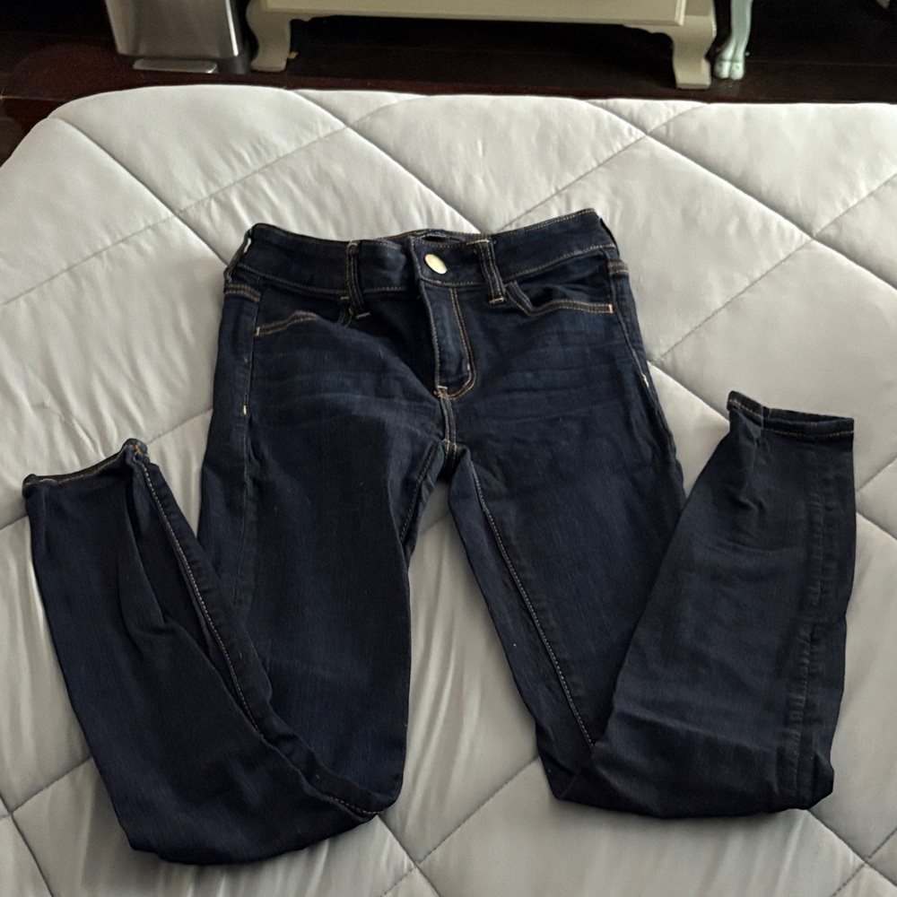 American Eagle Outfitters Dark Indigo Skinny Jeans